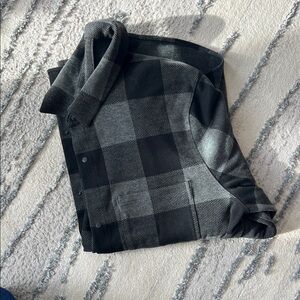 Lululemon Black and Gray Plaid Jacket